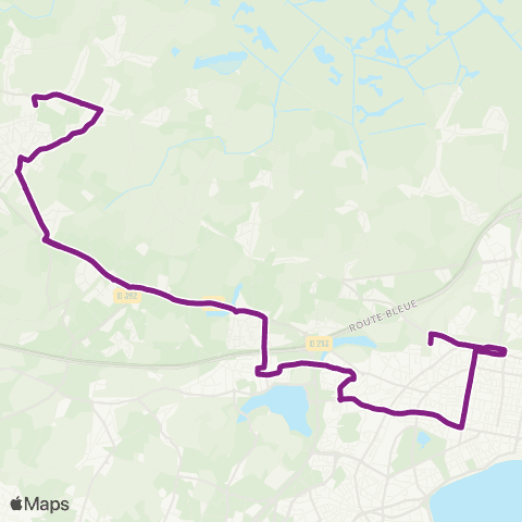 Ycéo Mobilité St-ANDRÉ-DES-EAUX Chalands Fleuris - St-NAZAIRE Le Plessis map
