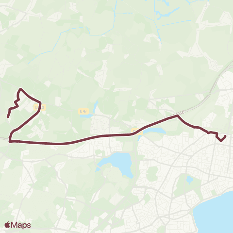 Ycéo Mobilité SAINT-NAZAIRE Gare - SAINT-NAZAIRE Brais map