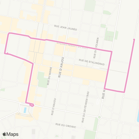 Ycéo Mobilité St-NAZAIRE Hôtel de Ville - St-NAZAIRE Parking du Théâtre map