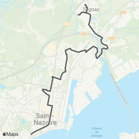 STRAN Scolaires Sco 822 map