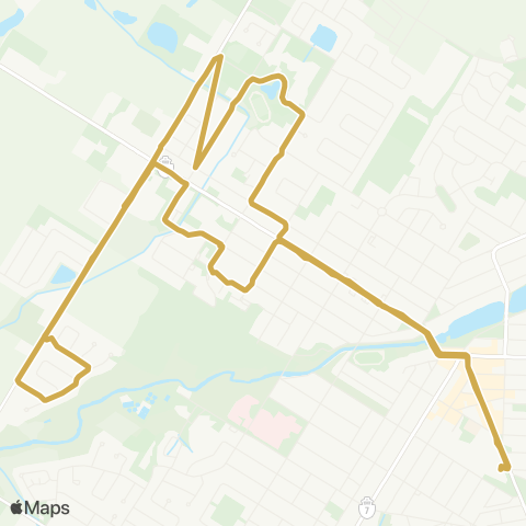 Stratford Transit Huron map