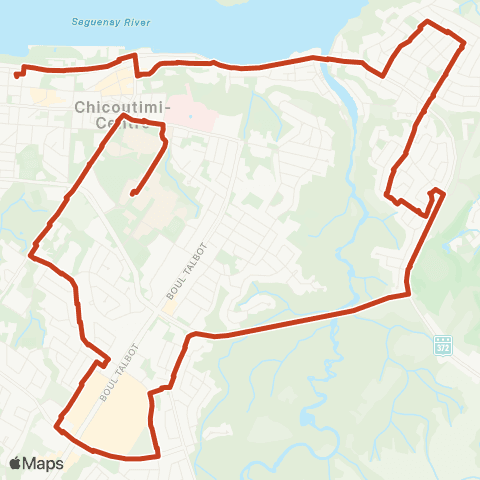 STS UQAC - Boul. Saguenay / Champs-Élysées map