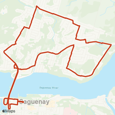 STS Vanier / St-Luc map