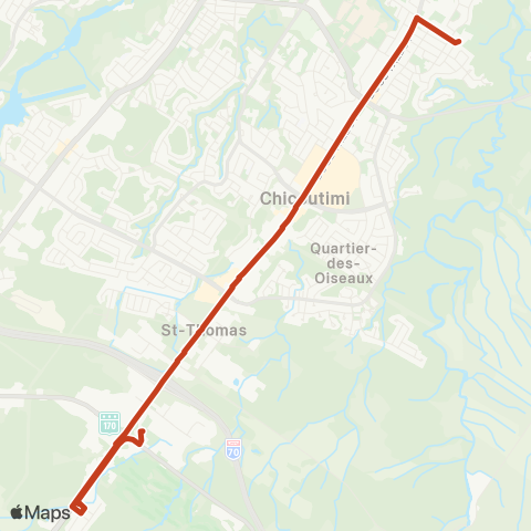 STS Costco - Boul. Talbot map