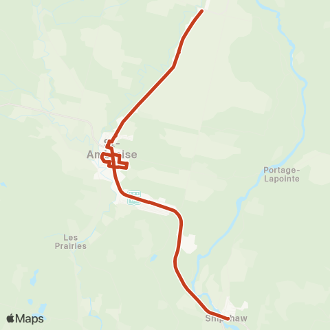 STS St-Ambroise vers Marché Culinaire map