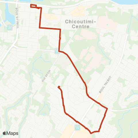 STS Laure-Conan - Chicoutimi map