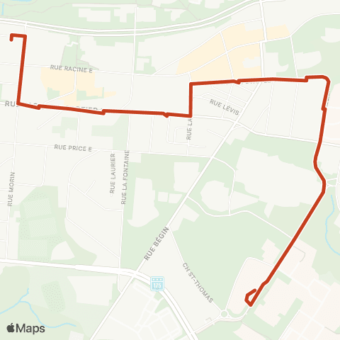 STS Cégep UQAC map