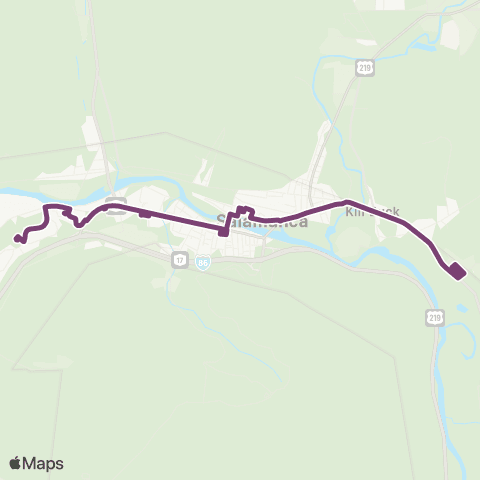 Seneca Transit System Circulator map