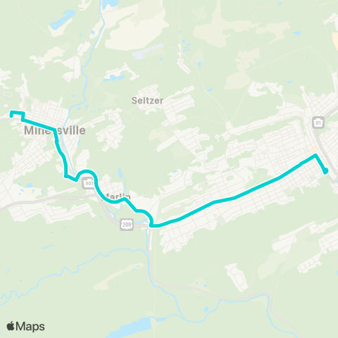 STS - Schuylkill Transportation System Minersville map