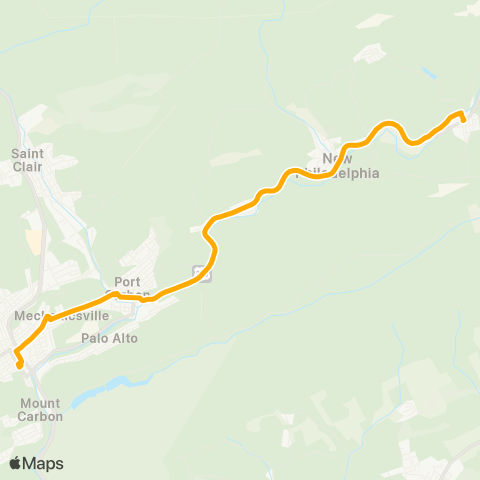 STS - Schuylkill Transportation System Middleport map