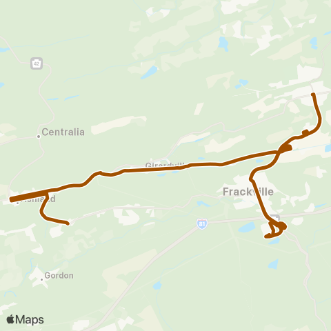 STS - Schuylkill Transportation System Ashland map