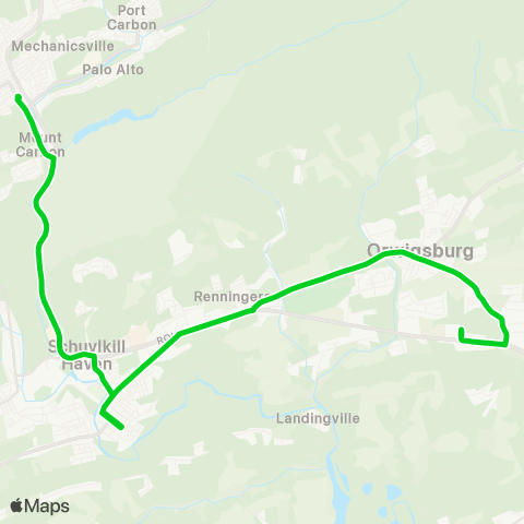 STS - Schuylkill Transportation System Southern Loop map