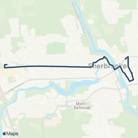 STS Northrop-Frye ↔︎ CHUS - Hôtel-Dieu map
