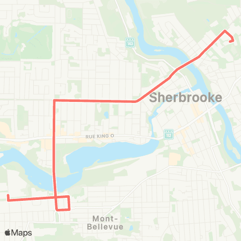 STS Station du Cégep ↔︎ STS (Roy / Cabana) map