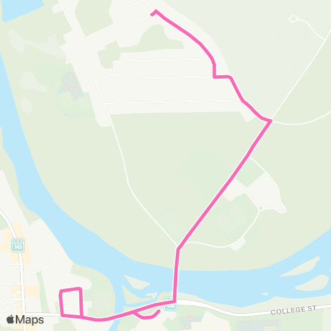 STS Uni Bishop's ↔︎ Alexander-Galt / Beattie / Atto map