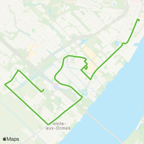 STTR Centre-Ville ↔ District 55 map