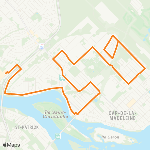 STTR Galeries du Cap ↔ St-Maurice / Patry map