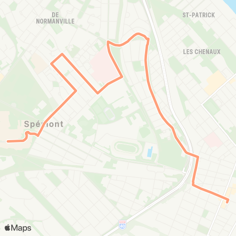 STTR Centre-Ville ↔ UQTR map