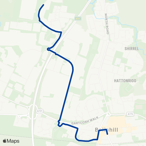 Stuart's Coaches John Street - Kestrel View map