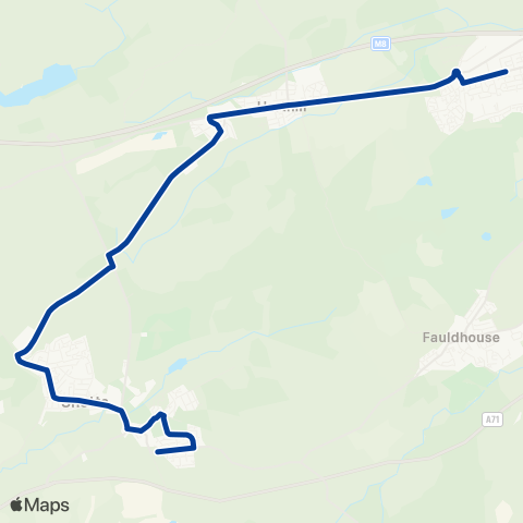Stuart's Coaches Stewart Drive - Knoll Croft Road map