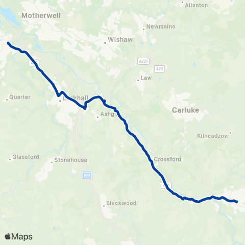 Stuart's Coaches Bus Station - Townhead Street map