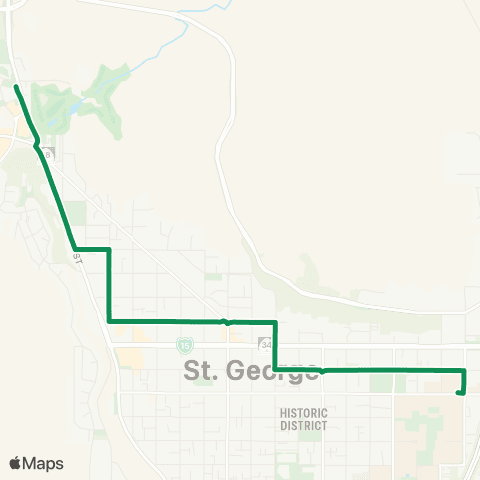 SunTran Route 3 West Side Connector (Outbound) map