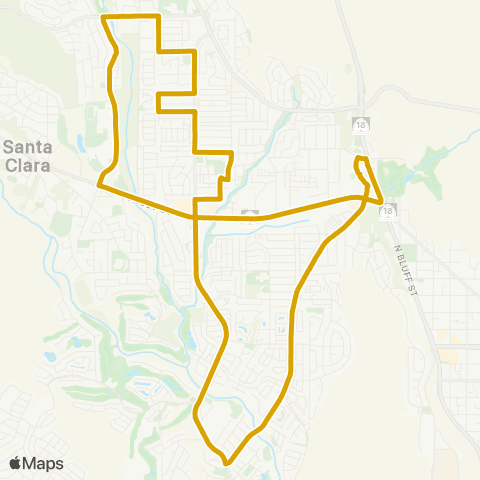 SunTran Route 4 Sunset map