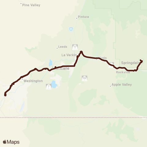 SunTran Route 8 Zion map
