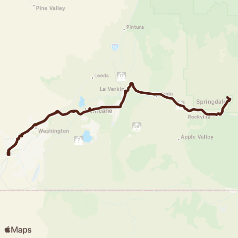 SunTran Zion Route map