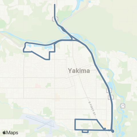 Selah Transit Selah-Yakima map