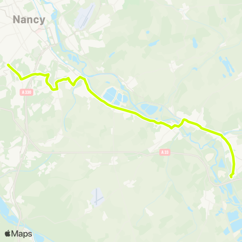 Réseau Sub Dombasle <> Vandoeuvre map