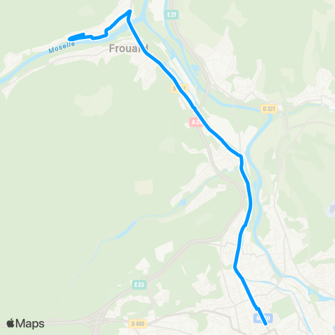 Réseau Sub Pompey les Vannes<> Nancy Carnot map