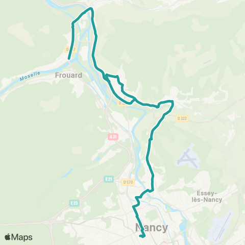 Réseau Sub Montenoy <> Gare République map