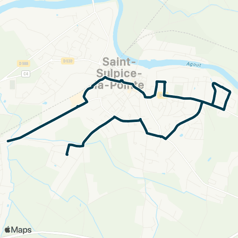 Le Sulpicien Ligne 2 map