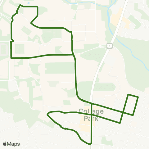 Shuttle-UM Green map