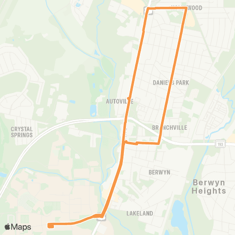 Shuttle-UM North College Park map