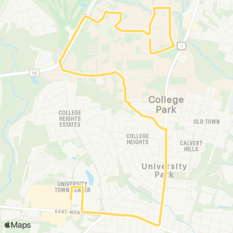Shuttle-UM Grocery Shopping Shuttle map