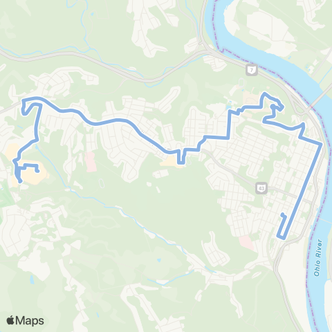 SVRTA Blue - Fourth Street map