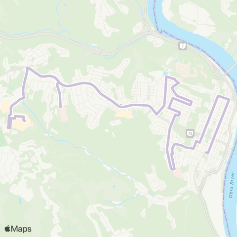 SVRTA Purple - Express map