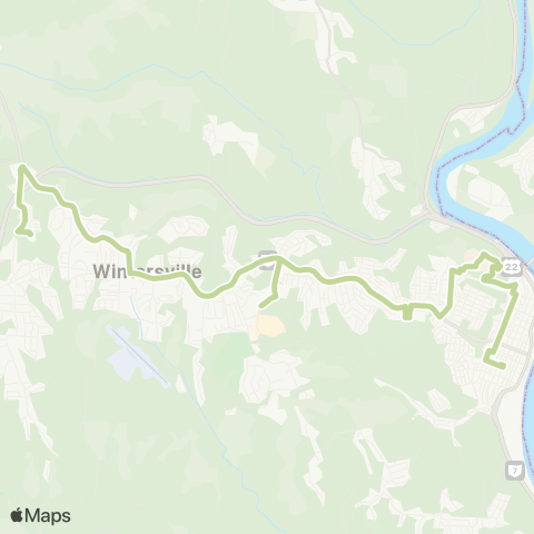 SVRTA Wintersville Saturday map