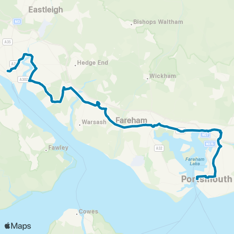 South Western Bus South Western map