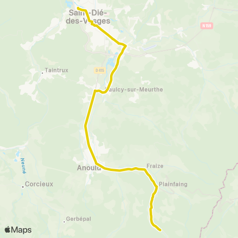 Sylvia Plainfaing - Saint-Dié-des-Vosges map