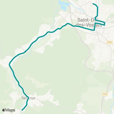 Sylvia - Lignes scolaires Taintrux (l’Épine) – Saint-Dié map