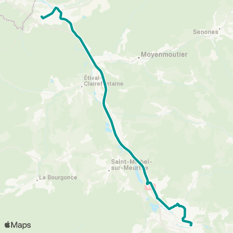 Sylvia - Lignes scolaires Raon-l’Étape – Saint-Dié map