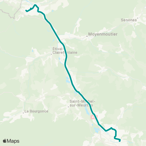 Sylvia - Lignes scolaires Raon-l’Étape – Saint-Dié map
