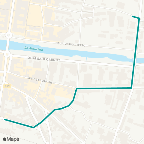 Sylvia - Lignes scolaires Navette Établissements Jules Ferry – la Providence. map