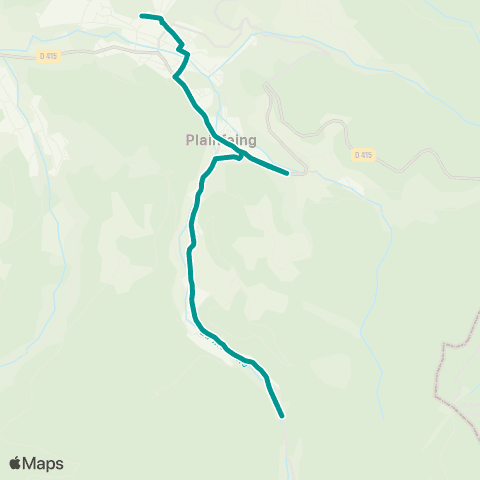 Sylvia - Lignes scolaires Plainfaing – Fraize map