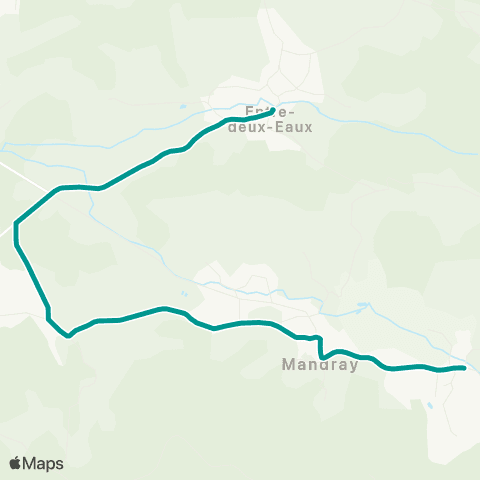 Sylvia - Lignes scolaires Mandray map