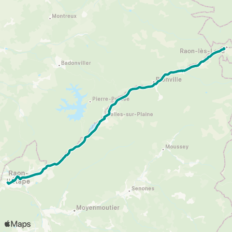 Sylvia - Lignes scolaires Raon-sur-Plaine – Raon-l’Étape map