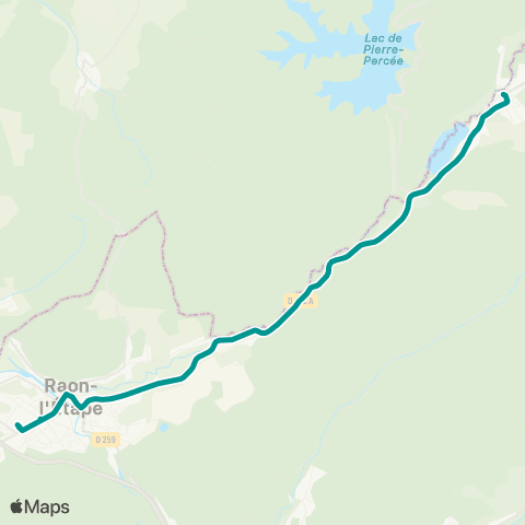 Sylvia - Lignes scolaires Celles-sur-Plaine – Raon-l’Étape map